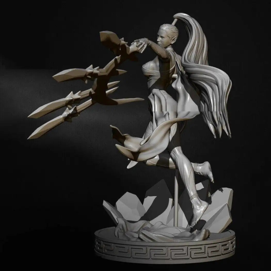 1/24 Resin Model Kit Beautiful Girl Woman Dagger Thrower Fantasy Unpainted - Model-Fan-Store