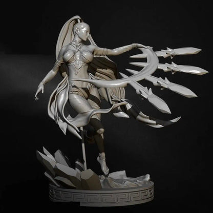 1/24 Resin Model Kit Beautiful Girl Woman Dagger Thrower Fantasy Unpainted - Model-Fan-Store