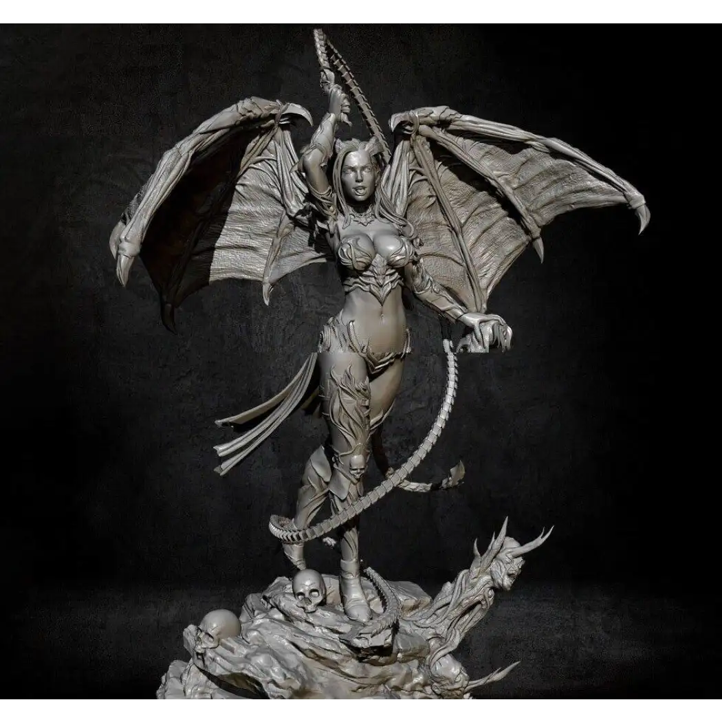 1/24 Resin Model Kit Beautiful Girl Woman Devil Succubus Unpainted - Model-Fan-Store