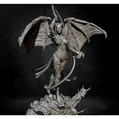 1/24 Resin Model Kit Beautiful Girl Woman Devil Succubus Unpainted - Model-Fan-Store