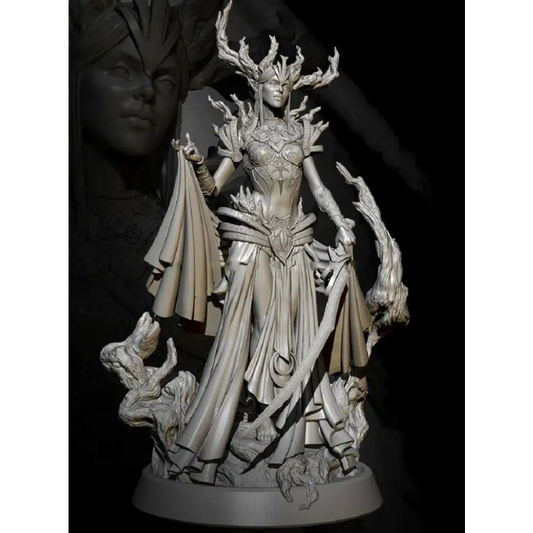 1/24 Resin Model Kit Beautiful Girl Woman Elf Queen Unpainted - Model-Fan-Store