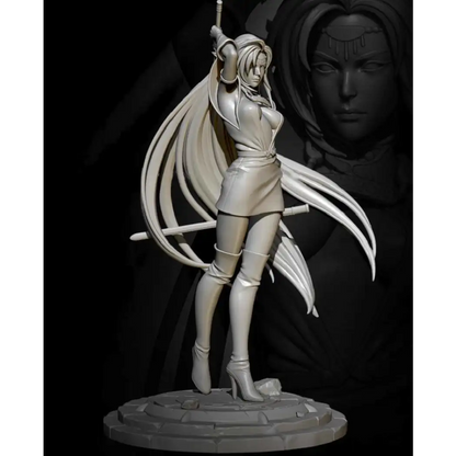 1/24 Resin Model Kit Beautiful Girl Woman Elf Warrior Unpainted - Model-Fan-Store