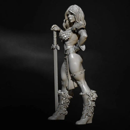 1/24 Resin Model Kit Beautiful Girl Woman Warrior Barbarian Unpainted - Model-Fan-Store