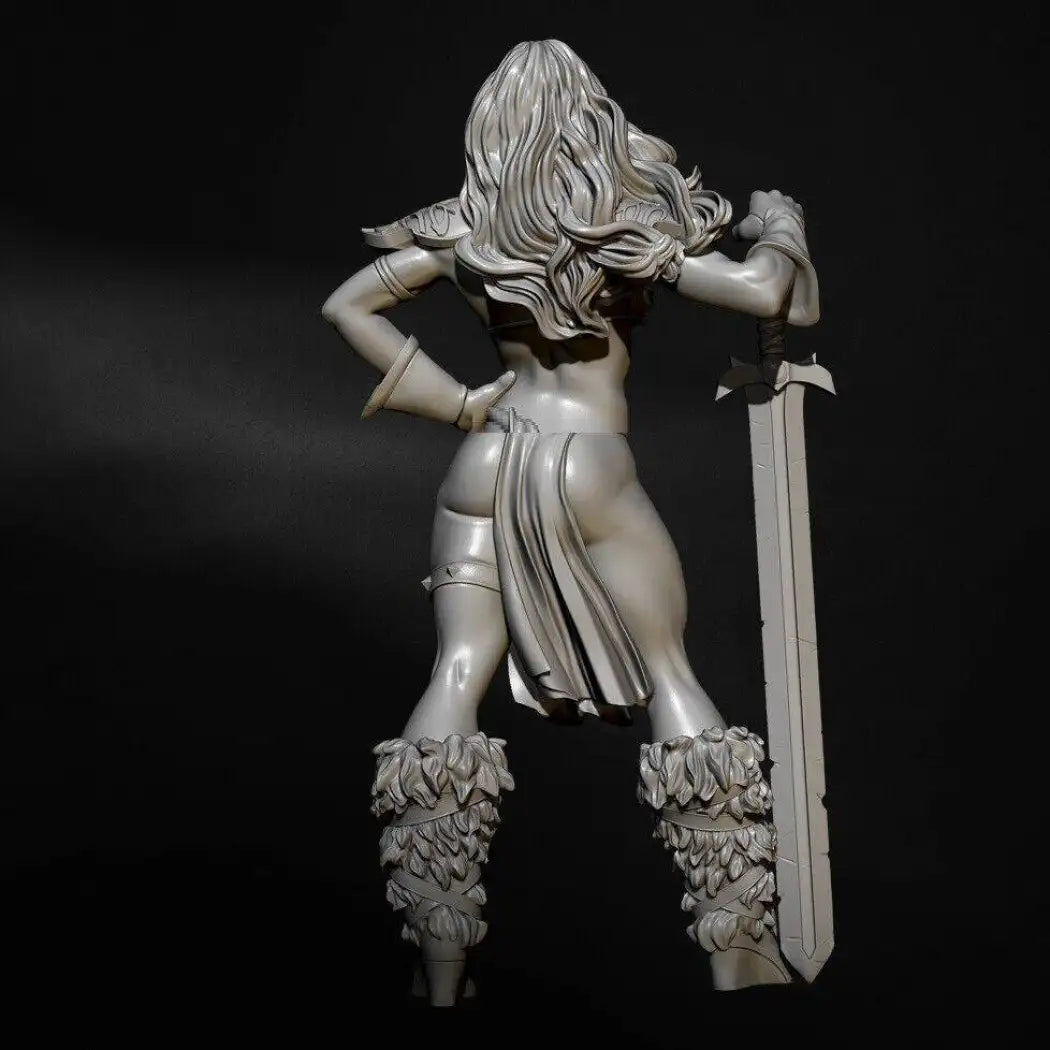 1/24 Resin Model Kit Beautiful Girl Woman Warrior Barbarian Unpainted - Model-Fan-Store