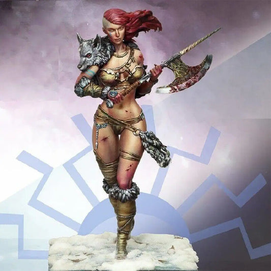 1/24 Resin Model Kit Beautiful Girl Woman Warrior Barbarian Unpainted - Model-Fan-Store