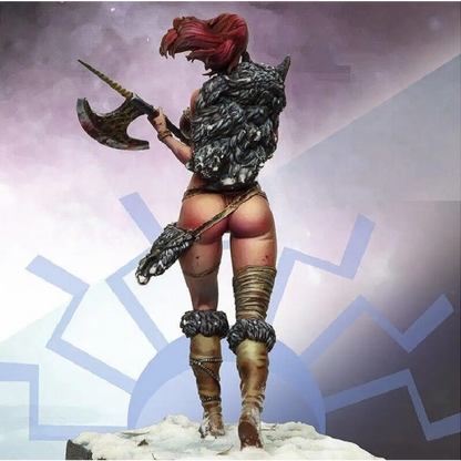 1/24 Resin Model Kit Beautiful Girl Woman Warrior Barbarian Unpainted - Model-Fan-Store