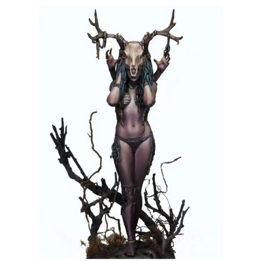 1/24 Resin Model Kit Beautiful Girl Woman Witch Ritual Unpainted - Model-Fan-Store