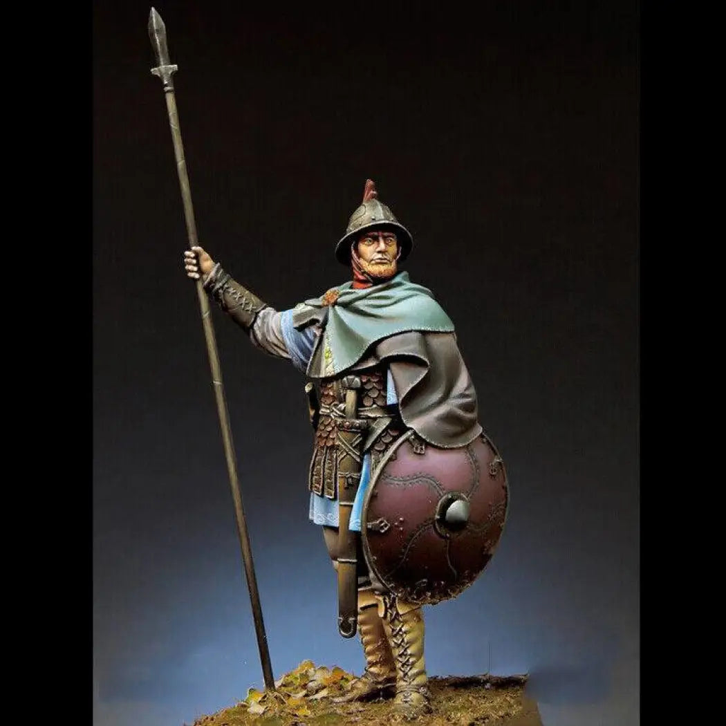 1/24 Resin Model Kit Carolingian Spearman Warrior Unpainted Unassembled - Model-Fan-Store