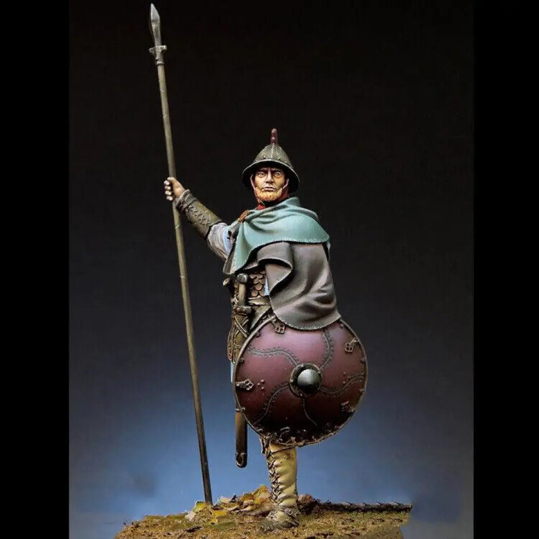 1/24 Resin Model Kit Carolingian Spearman Warrior Unpainted Unassembled - Model-Fan-Store