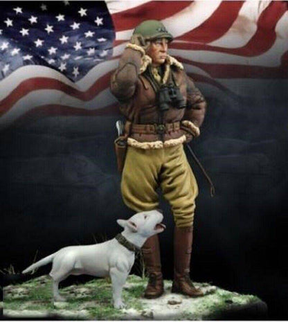 1/24 Resin Model Kit General of the American Headquarters WW2 Unpainted - Model-Fan-Store