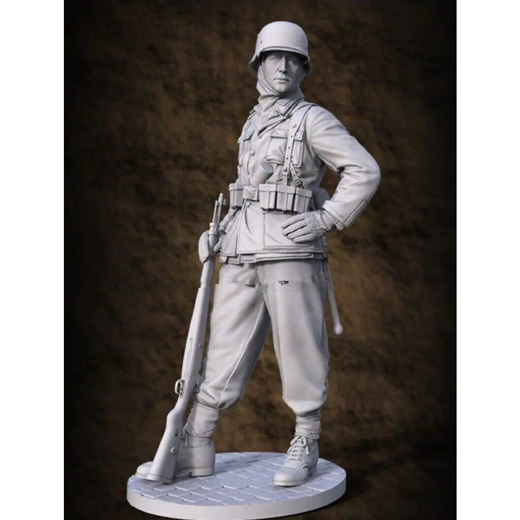 1/24 Resin Model Kit German Soldier Waffen SS (no base) WW2 Unpainted - Model-Fan-Store