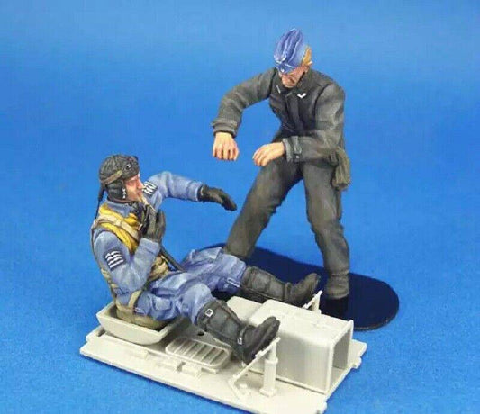 1/24 Resin Model Kit German Soldiers Air Force WW2 Unpainted - Model-Fan-Store