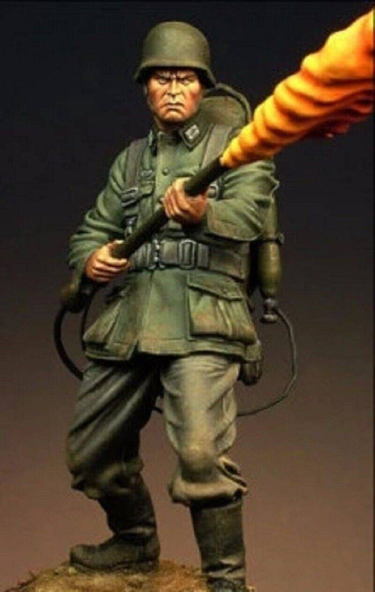 1/24 Resin Model Kit German Soldiers Flamethrower WW2 Unpainted - Model-Fan-Store