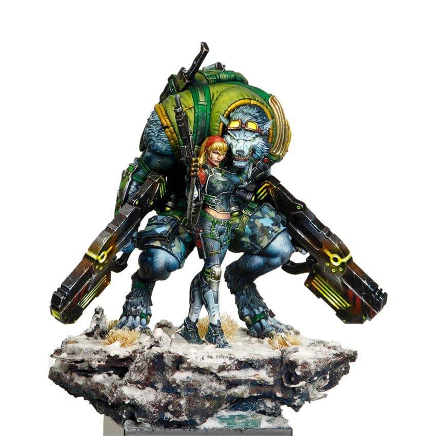 1/24 Resin Model Kit Girl Space Werewolf Rangers Fairy Tales Miniature ...