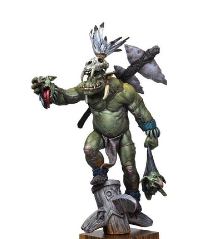 1/24 Resin Model Kit Goblins Orc Warrior and Shaman Warcraft Fairy Tales Unpainted - Model-Fan-Store