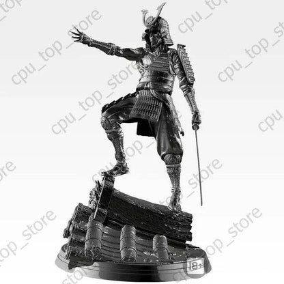 1/24 Resin Model Kit Japanese Samurai Warrior Ghost Skeleton Unpainted - Model-Fan-Store