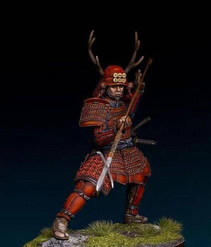 1/24 Resin Model Kit Japanese Samurai Warrior Unpainted - Model-Fan-Store