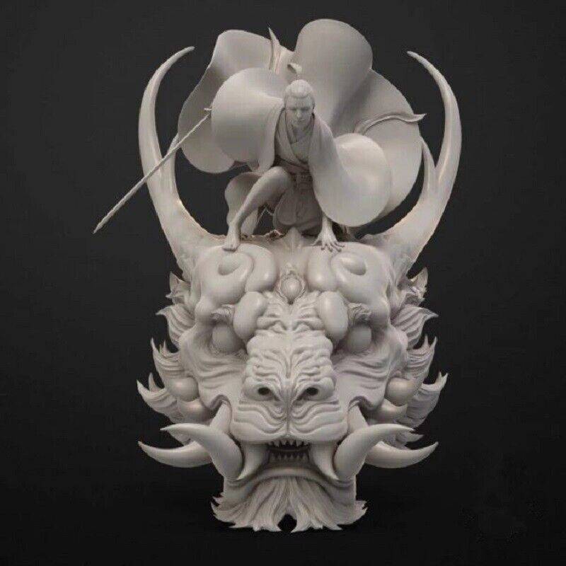 1/24 Resin Model Kit Japanese Warrior Dragon Rider Unpainted A28 - Model-Fan-Store