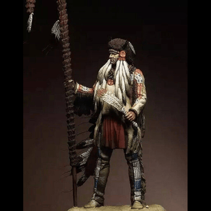 1/24 Resin Model Kit Mighty Warrior Chief Native American Indian Unpainted