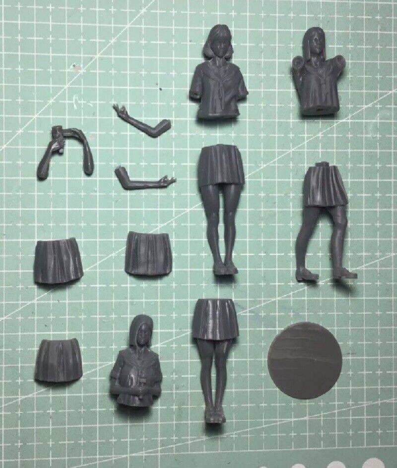 1/24 Resin Model Kit Moder Japanese Schoolgirls Unpainted - Model-Fan-Store