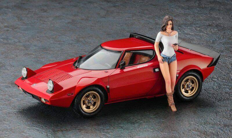 1/24 Resin Model Kit Modern Beautiful Girl Speed Racing (no car) Unpainted XXX - Model-Fan-Store