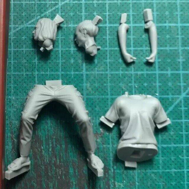 1/24 Resin Model Kit Modern Men two heads Unpainted B2 - Model-Fan-Store