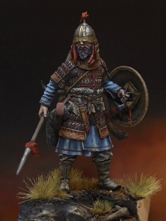 1/24 Resin Model Kit Mongolian Warrior Spearman Unpainted - Model-Fan-Store