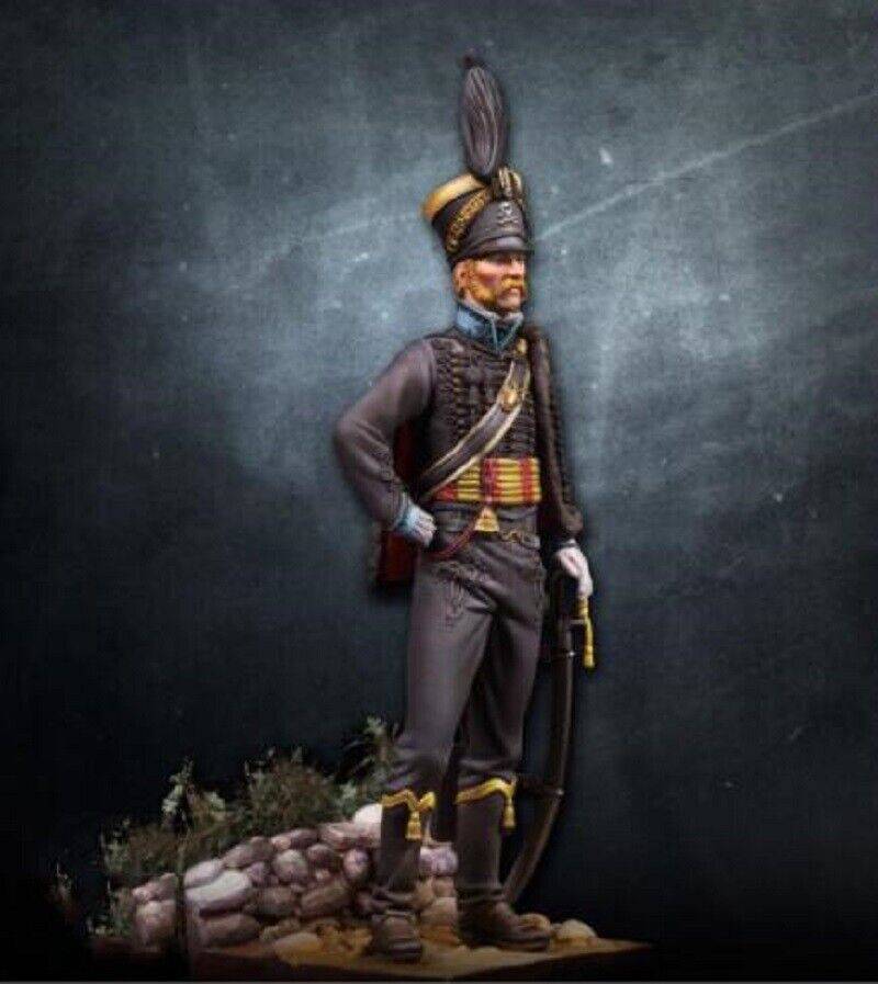 1/24 Resin Model Kit Napoleonic Wars Hussar Officer Unpainted - Model-Fan-Store