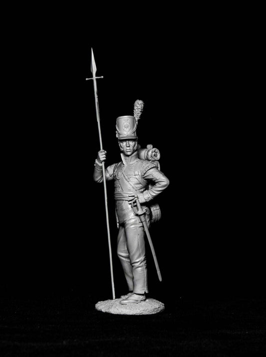 1/24 Resin Model Kit Napoleonic Wars Soldier Sergeant Upainted - Model-Fan-Store