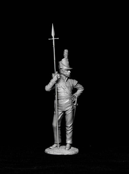 1/24 Resin Model Kit Napoleonic Wars Soldier Sergeant Upainted - Model-Fan-Store