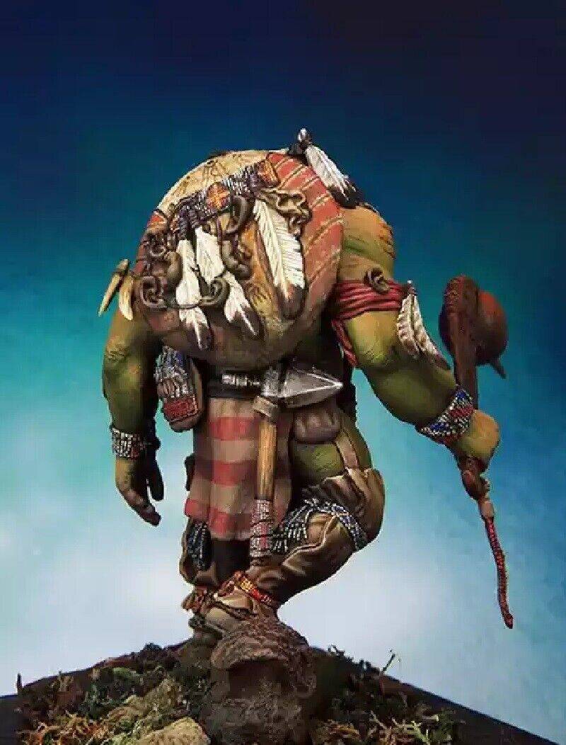 1/24 Resin Model Kit Orc Warrior Shaman Warcraft Unpainted - Model-Fan-Store