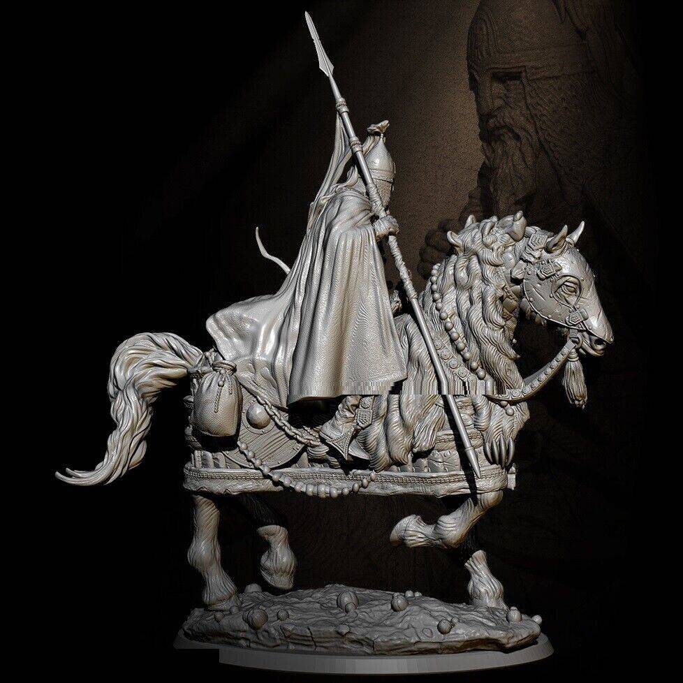 1/24 Resin Model Kit Russian Warrior Horseman Commander Unpainted - Model-Fan-Store