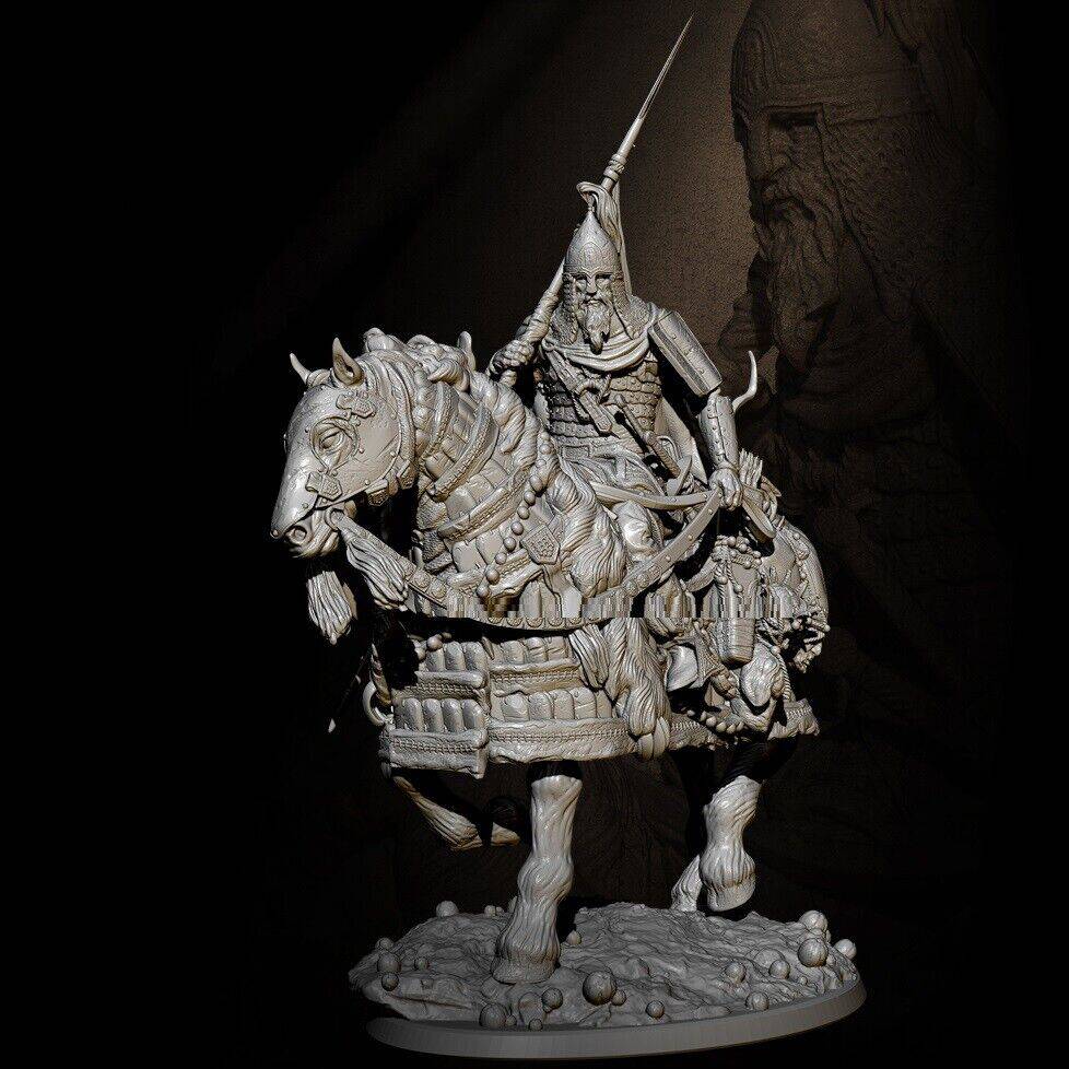 1/24 Resin Model Kit Russian Warrior Horseman Commander Unpainted - Model-Fan-Store