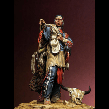 1/24 Resin Model Kit Sioux Native American Warrior Unpainted
