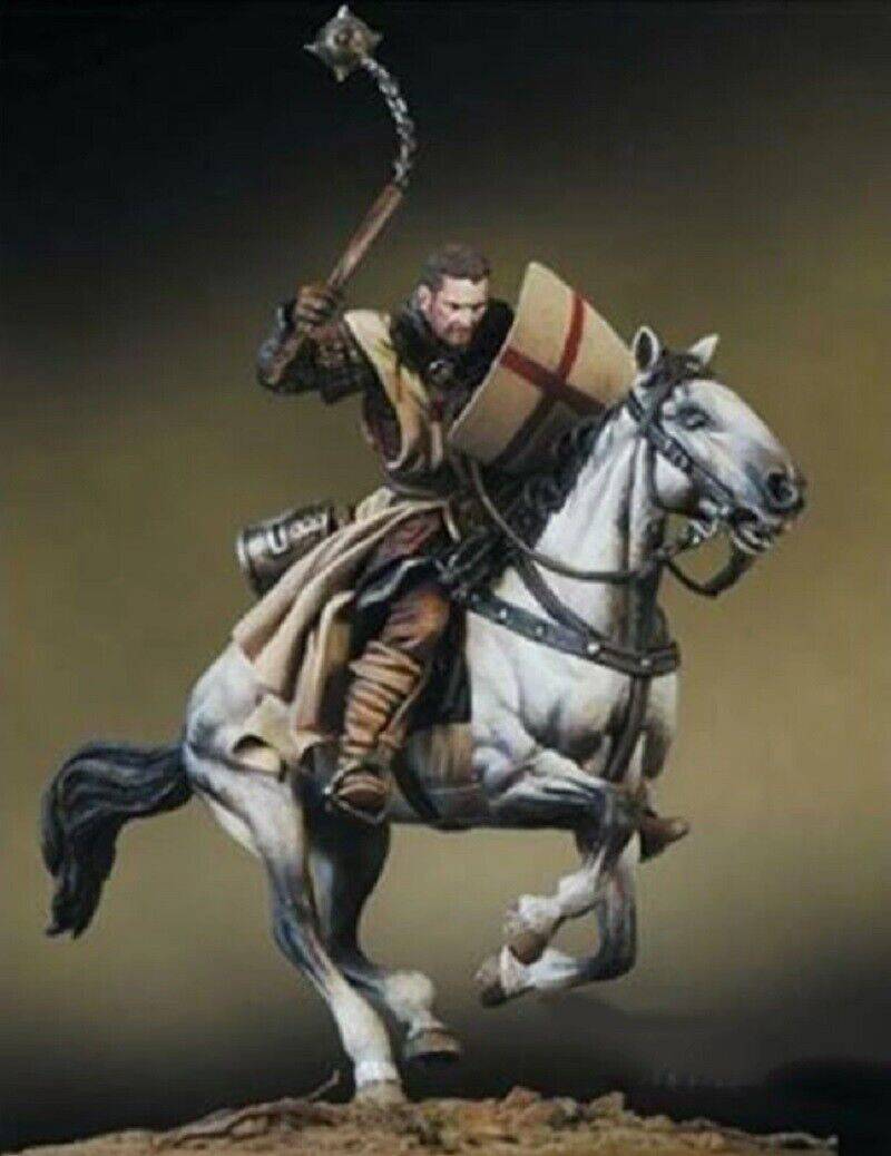 1/24 Resin Model Kit Templar Knight Horseman (no base) Unpainted ...