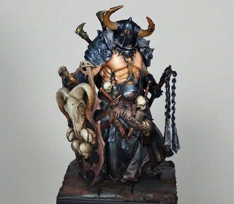 1/24 Resin Model Kit Warrior Barbarian Demon Bounty Hunter Unpainted - Model-Fan-Store