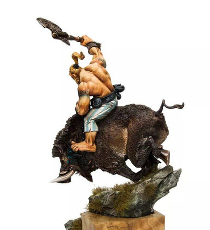 1/24 Resin Model Kit Warrior Barbarian Riding a Boar Unpainted - Model-Fan-Store