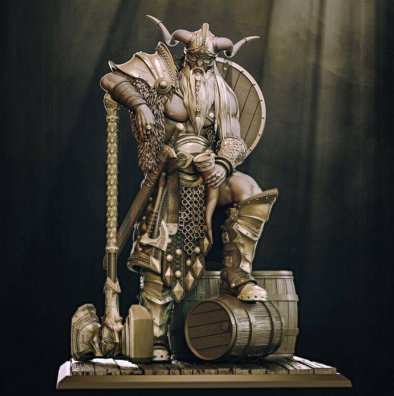 1/24 Resin Model Kit Warrior Barbarian Viking Unpainted - Model-Fan-Store