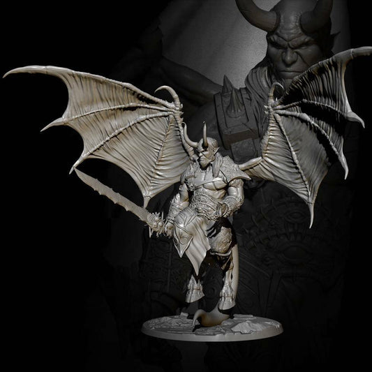1/24 Resin Model Kit Warrior Demon Devil Unpainted Unassembled - Model-Fan-Store