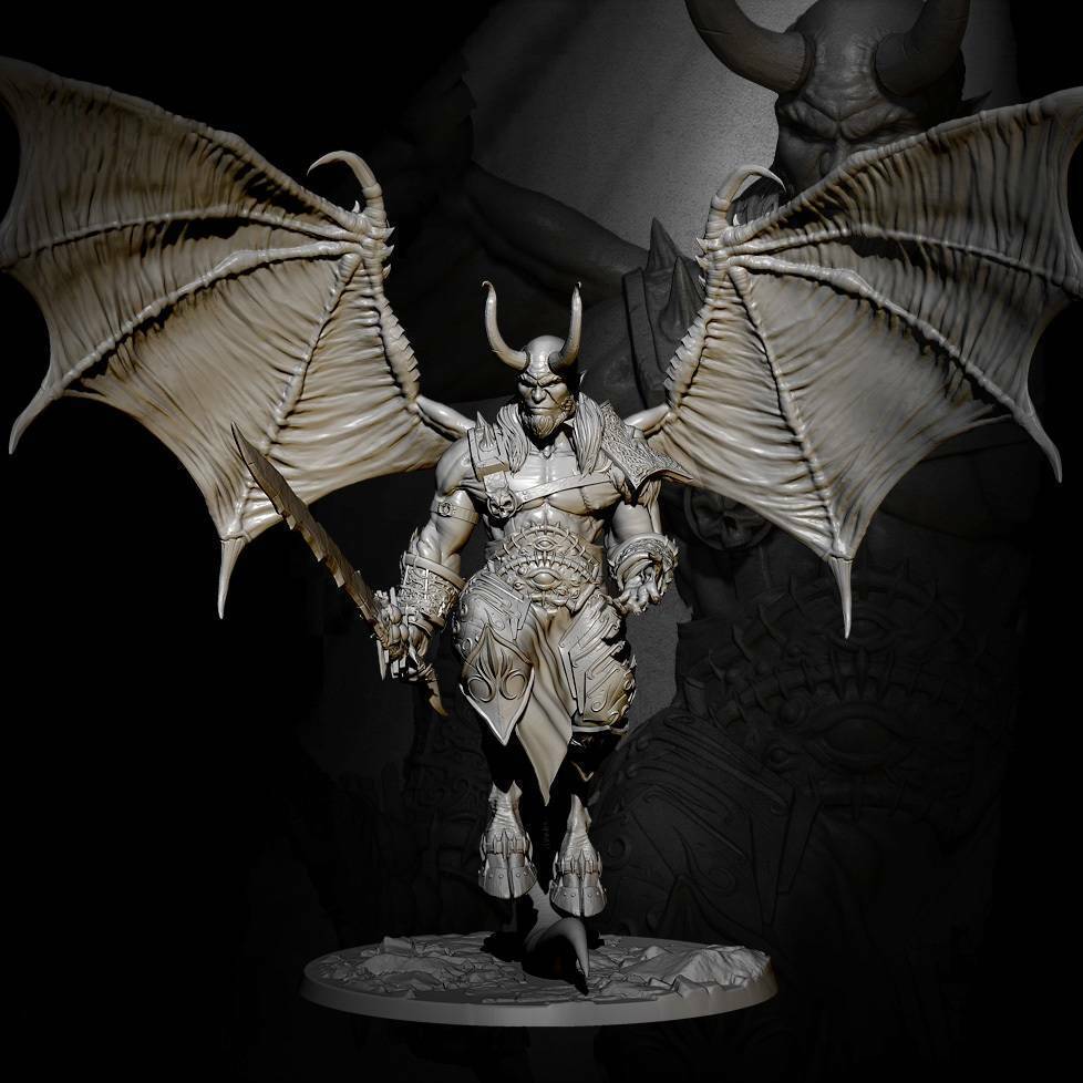 1/24 Resin Model Kit Warrior Demon Devil Unpainted Unassembled - Model-Fan-Store