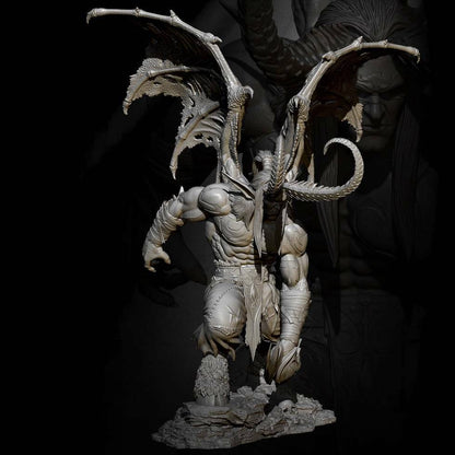 1/24 Resin Model Kit Warrior Demon Illidan Warcraft Unpainted - Model-Fan-Store