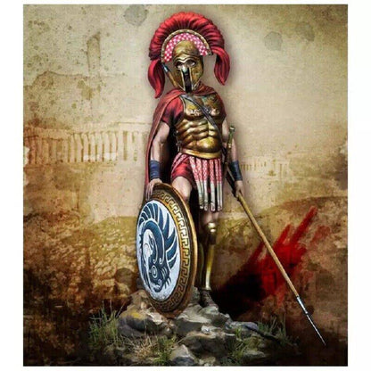 1/24 Resin Model Kit Warrior Greek Hoplite Spearman Unainted - Model-Fan-Store