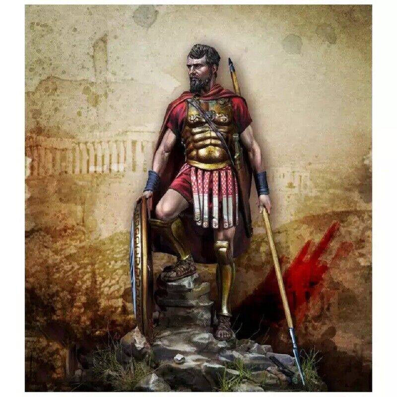 1/24 Resin Model Kit Warrior Greek Hoplite Spearman Unainted - Model-Fan-Store