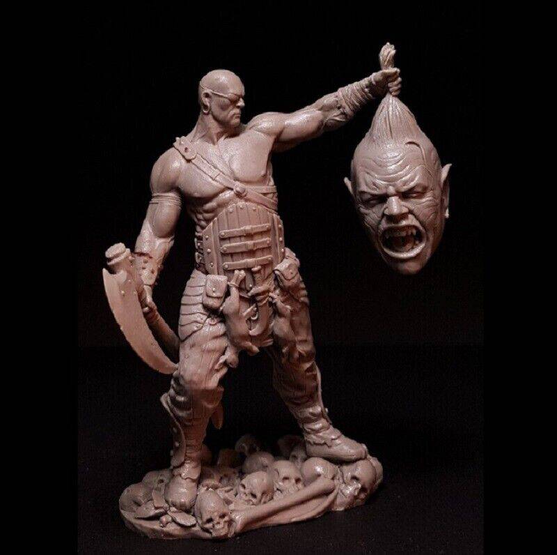 1/24 Resin Model Kit Warrior Head Hunter Unpainted - Model-Fan-Store