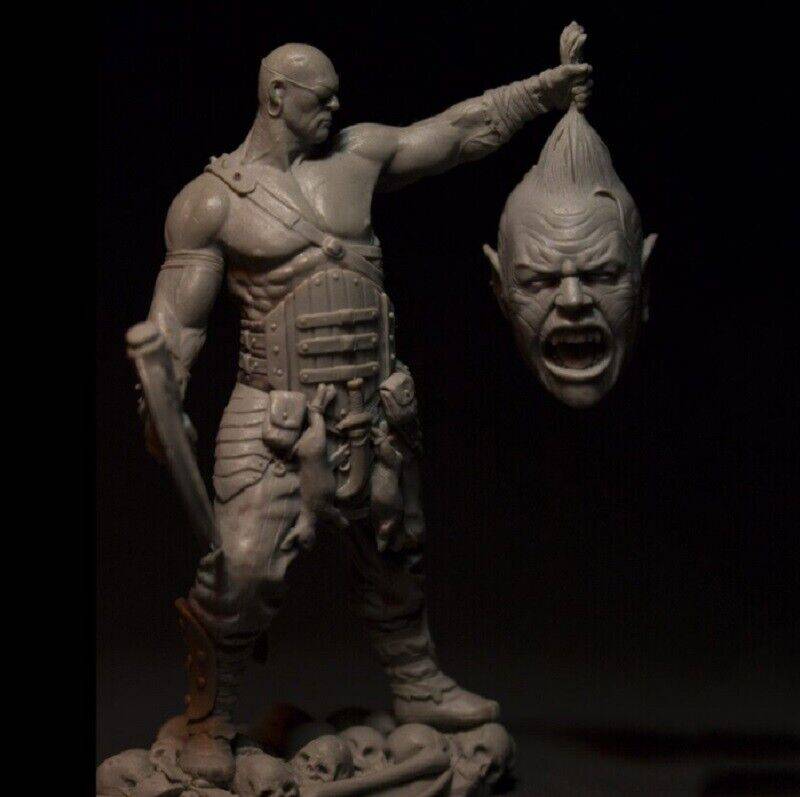 1/24 Resin Model Kit Warrior Head Hunter Unpainted - Model-Fan-Store