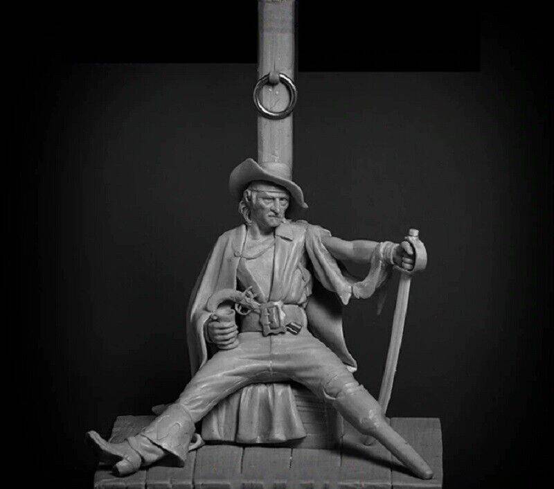 1/24 Resin Model Kit Warrior Lone Pirate Unpainted С1 - Model-Fan-Store