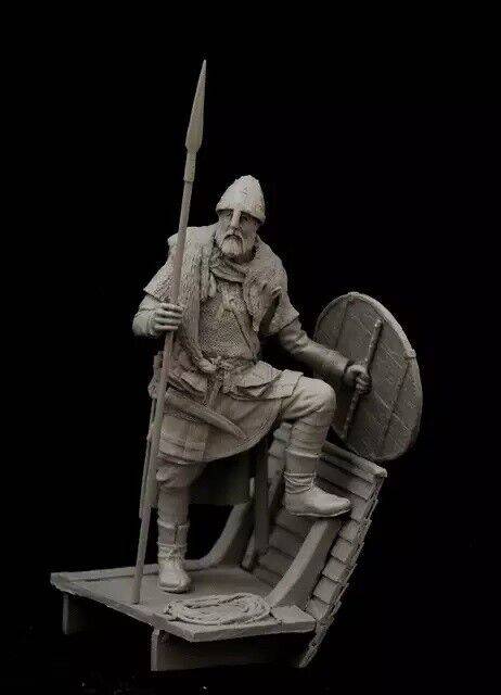 1/24 Resin Model Kit Warrior Northern Merchant Viking Unpainted - Model-Fan-Store