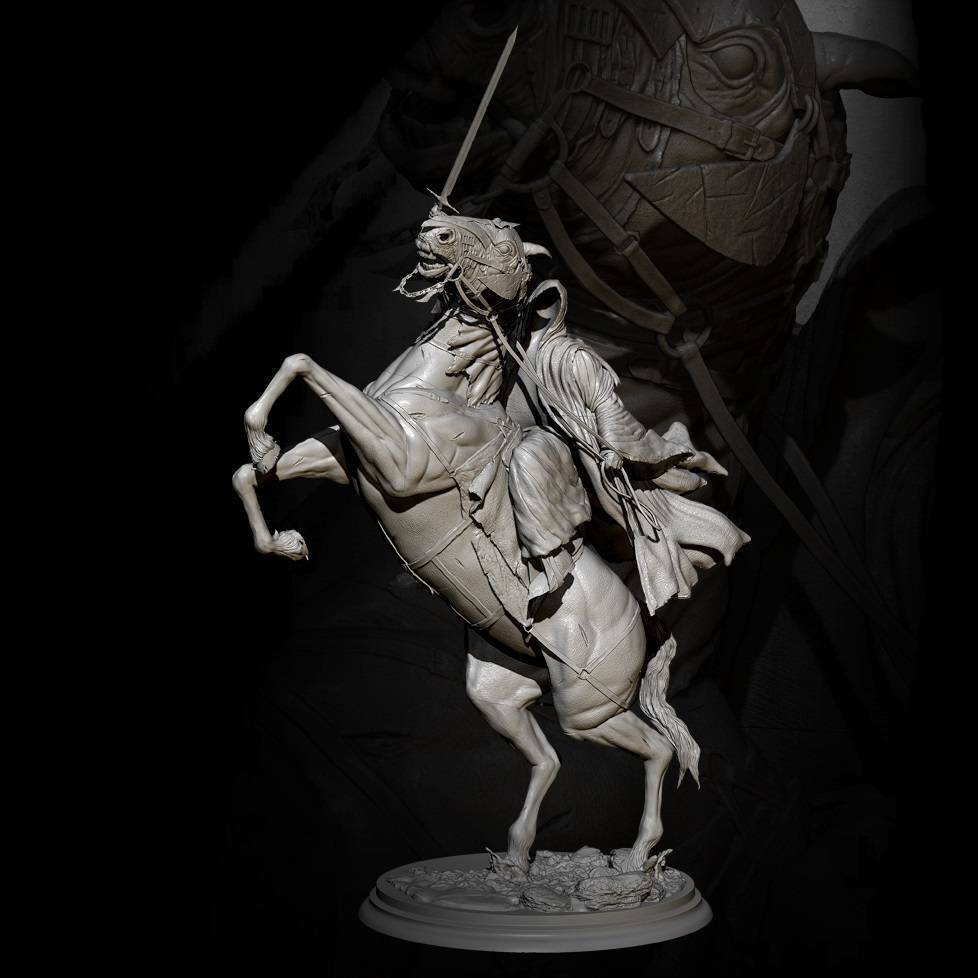 1/24 Resin Model Kit Warrior Rider of Death Fantasy Unpainted – Model ...