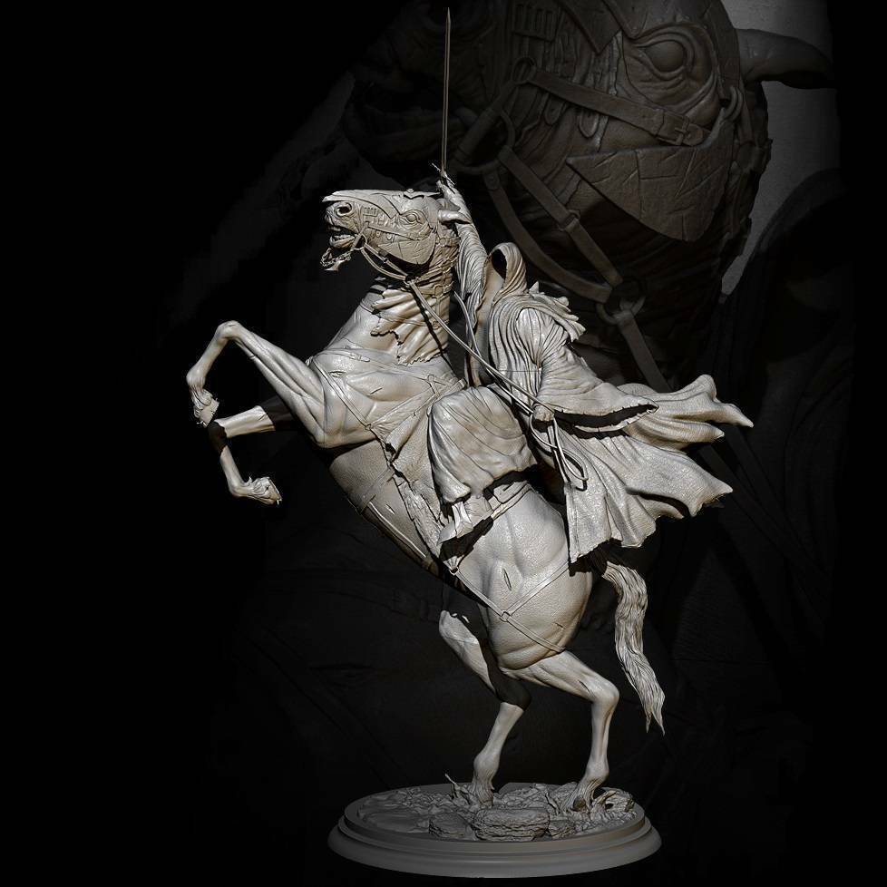 1/24 Resin Model Kit Warrior Rider of Death Unpainted - Model-Fan-Store