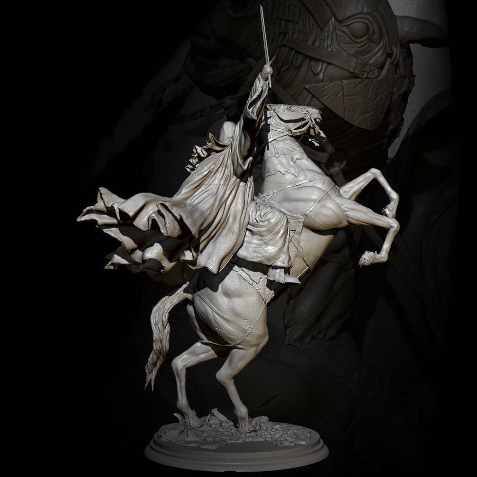 1/24 Resin Model Kit Warrior Rider of Death Unpainted - Model-Fan-Store